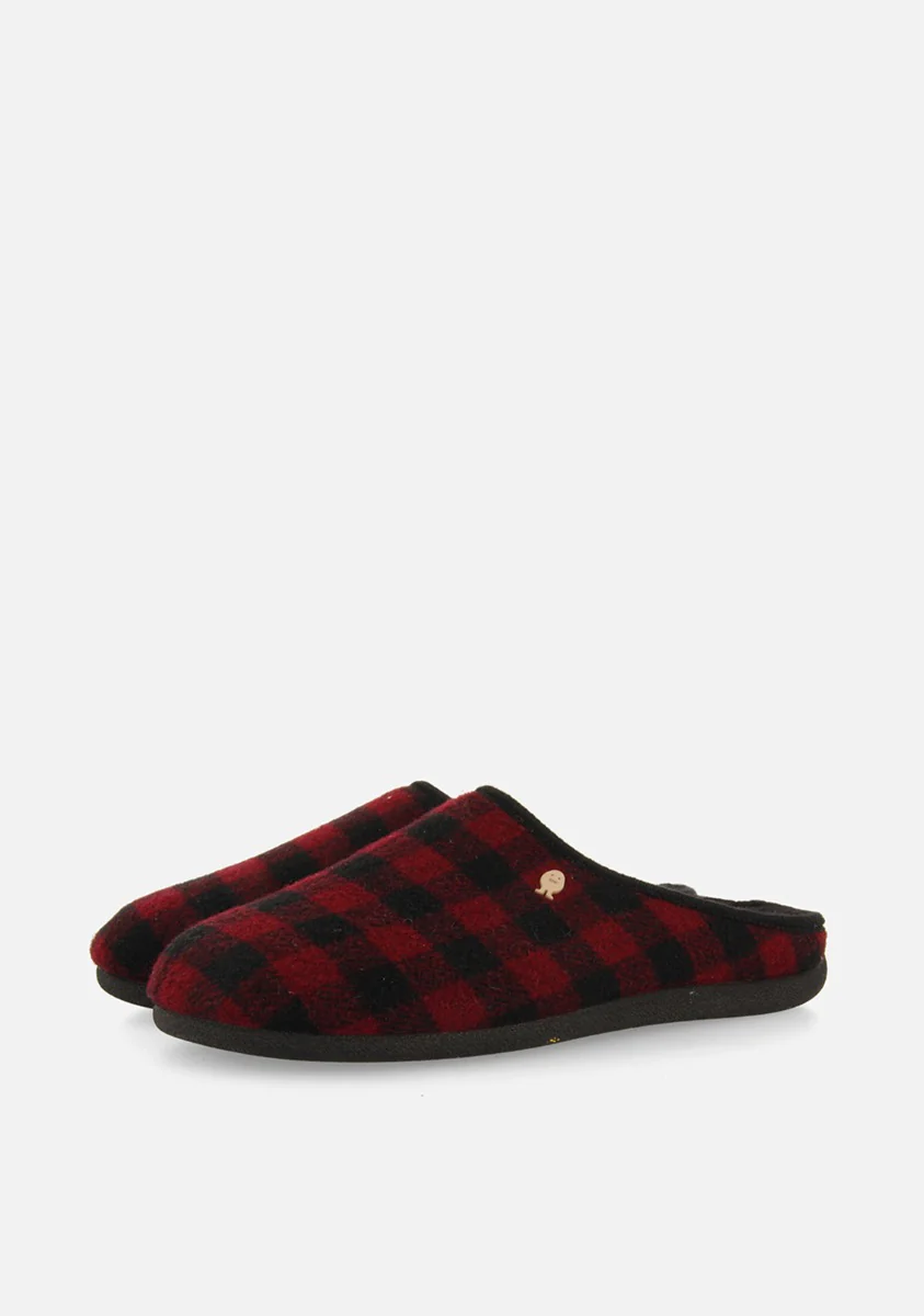 CHECKED PATTERN HOUSE SLIPPERS SAVANNAH - Image 2