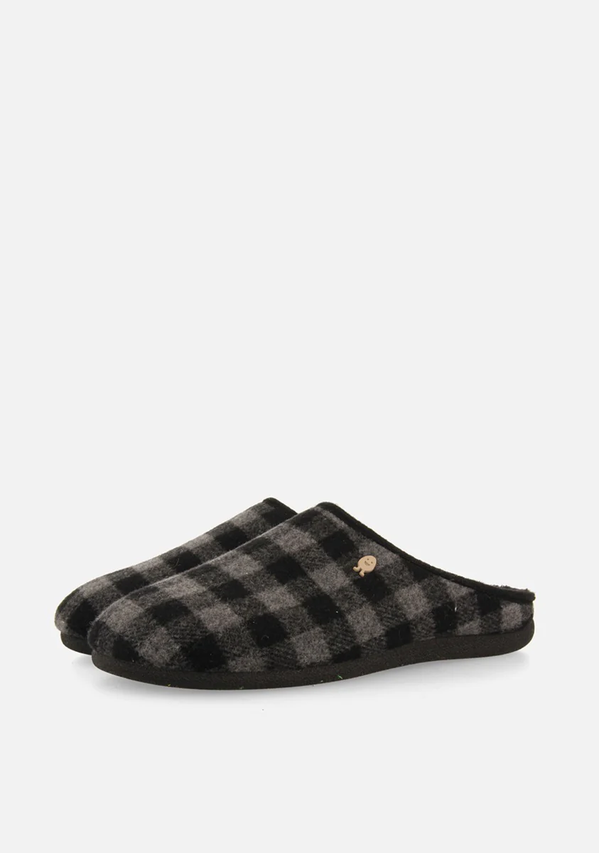 CHECKED PATTERN HOUSE SLIPPERS SAVANNAH - Image 2