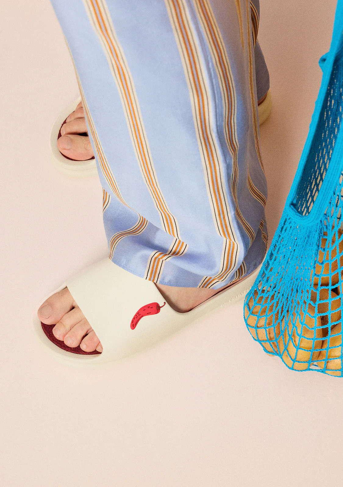 CHILLY PRINT SLIDE SANDALS NAVARINO - Image 8