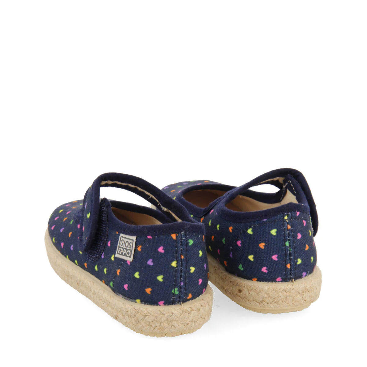 Clesles babies navy blue heartrint espadrilles - Image 4