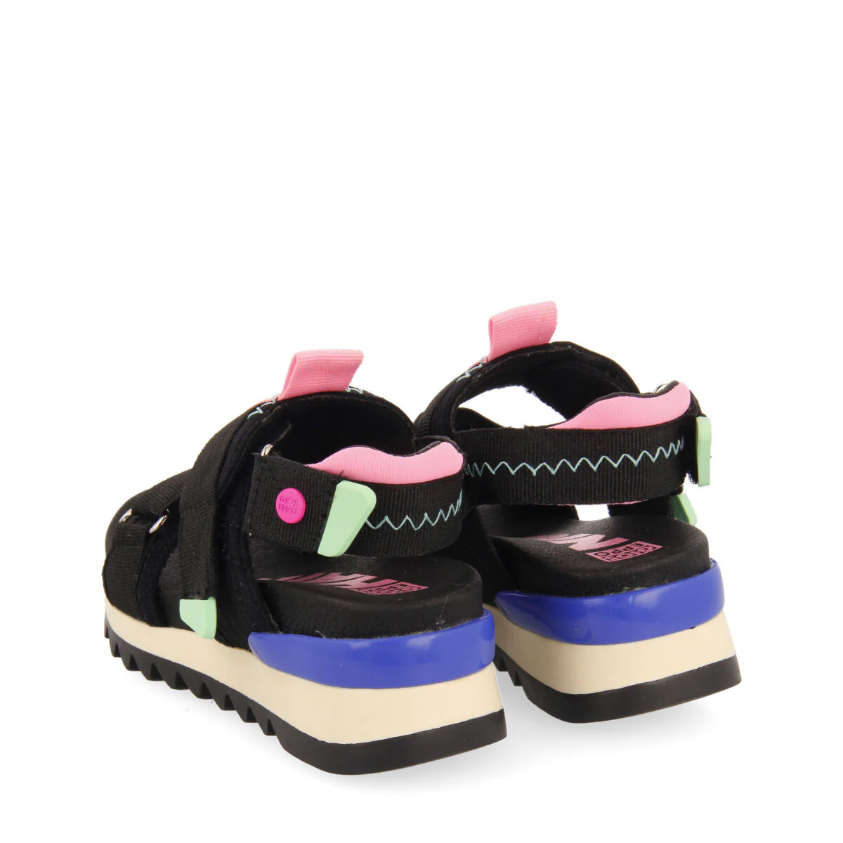Cosala girls adjustable black mesh sports sandals - Image 4