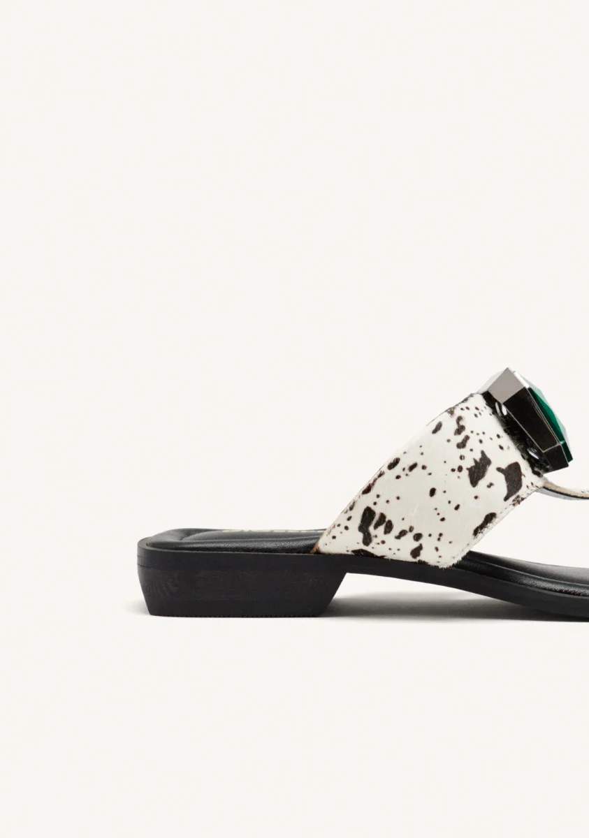 COW LEATHER GREEK SANDALS MERRIMAC - Image 4