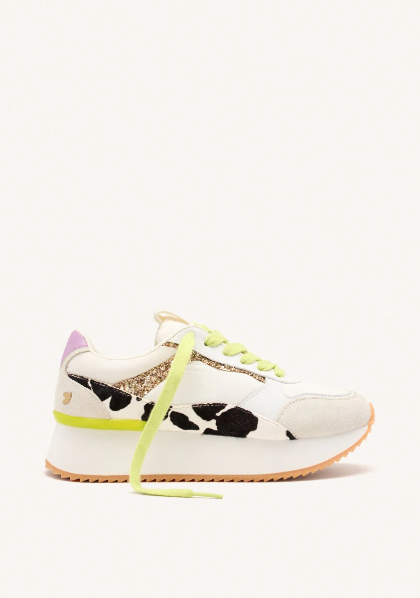 COW LEATHER PLATFORM SNEAKERS BOWDOIN