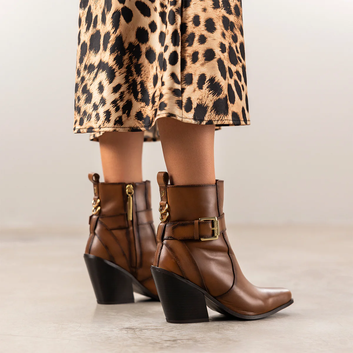 COWBOY LEATHER BOOTS WITH HEEL SANDVED - Image 5