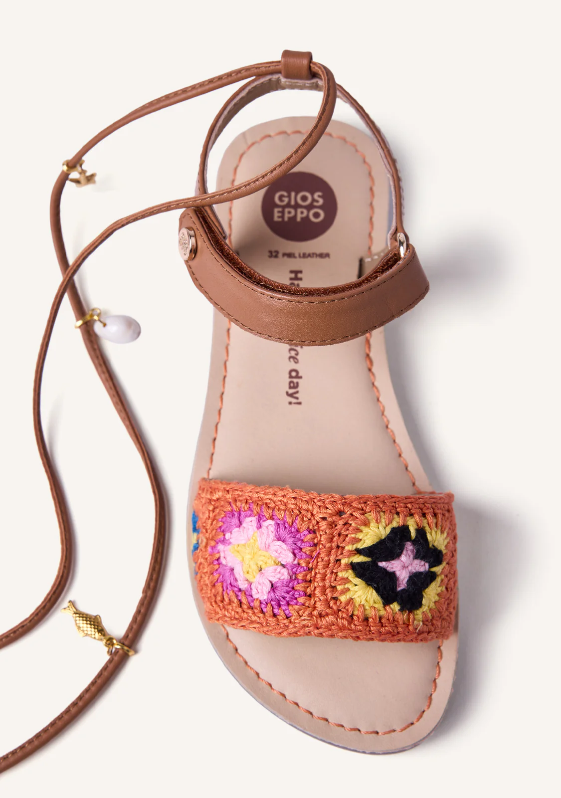 CROCHET AND LEATHER SANDALS LAISMIS - Image 3