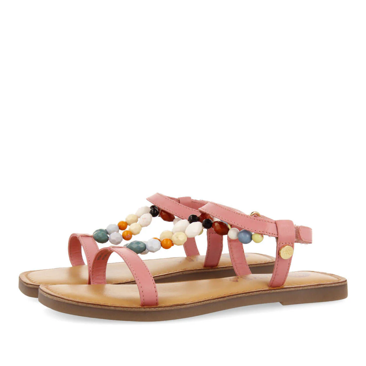 Croze girls decoratedink leather sandals - Image 2