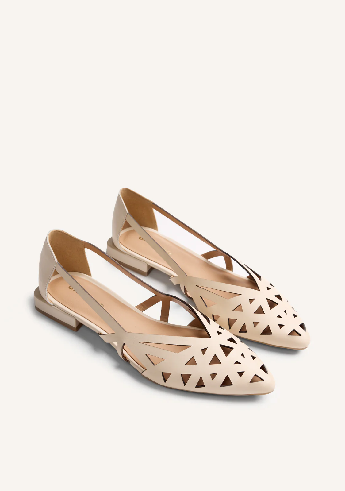CUT-OUT LEATHER BALLET FLATS BUMALA - Image 2