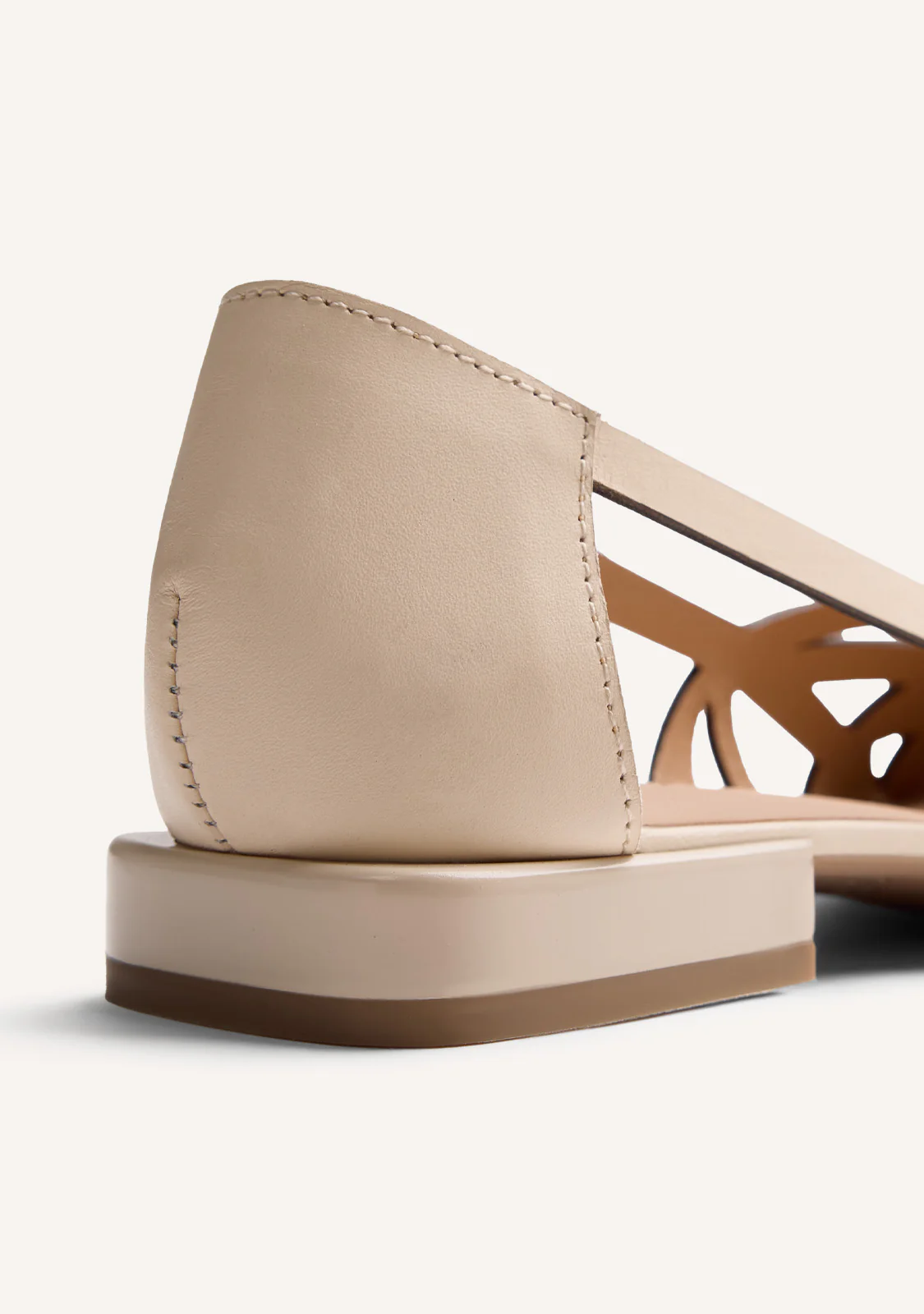 CUT-OUT LEATHER BALLET FLATS BUMALA - Image 4