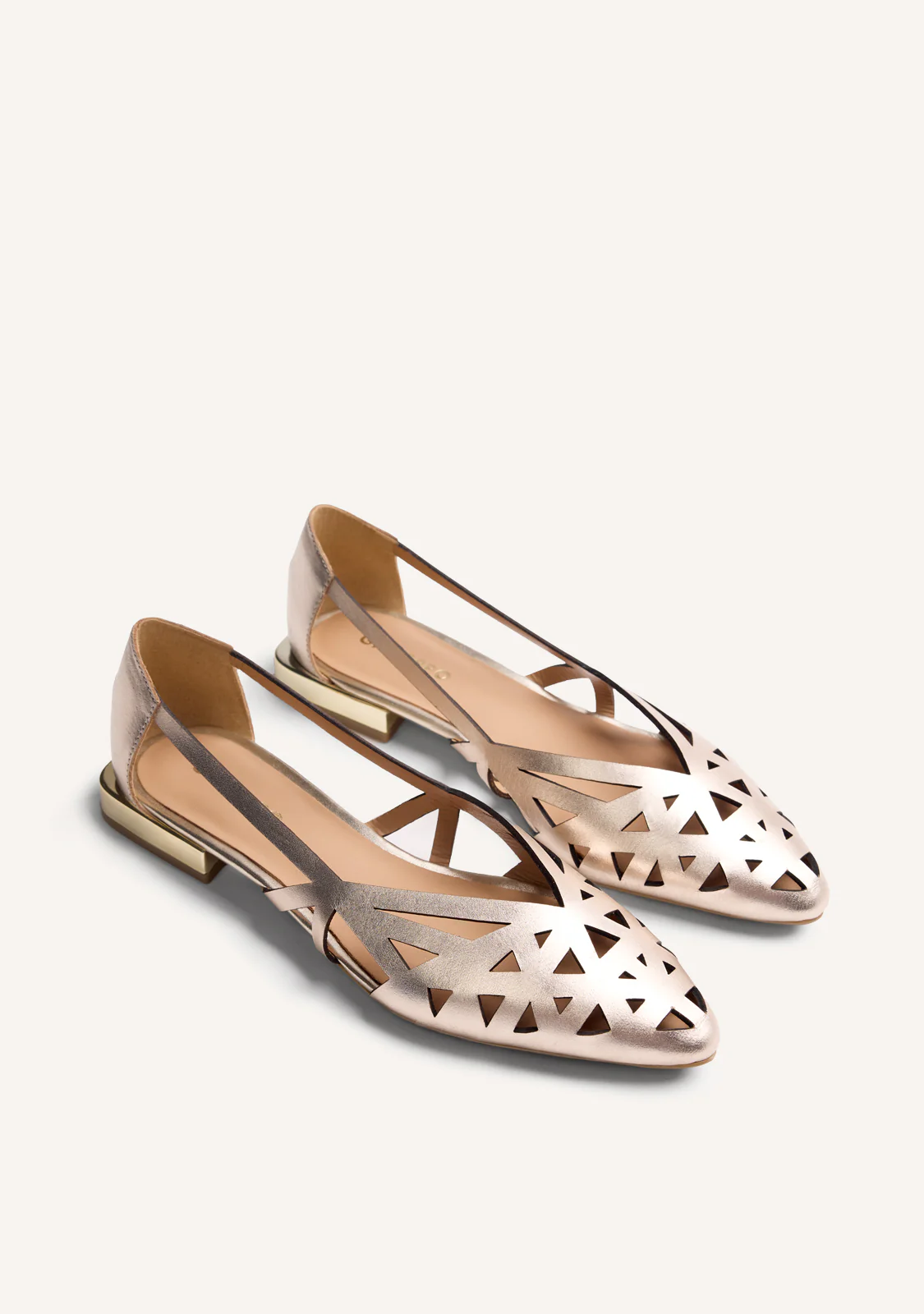 CUT-OUT LEATHER BALLET FLATS BUMALA - Image 2