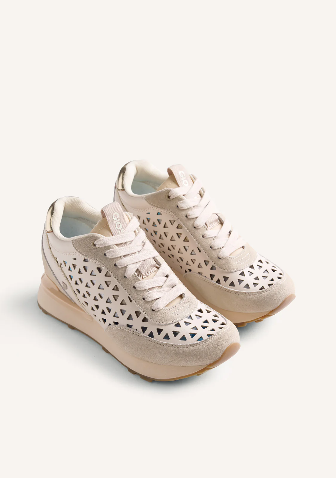 CUT-OUT LEATHER WEDGE SNEAKERS MURANGA - Image 2