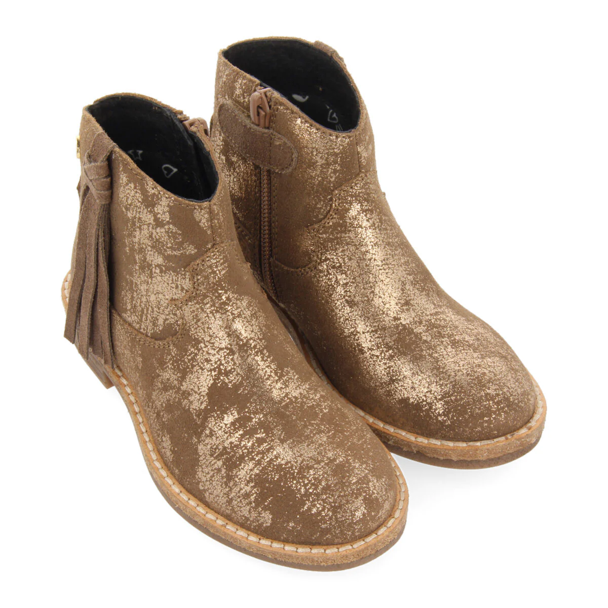 Dalgety children's gold leather cowboy boots - Image 3