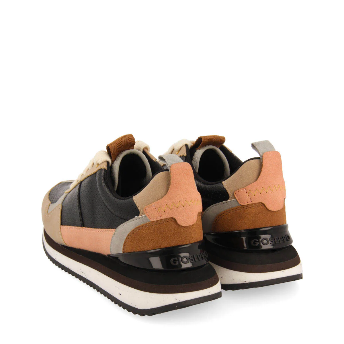 Davis women's black sneakers with multicoloured details - Image 5