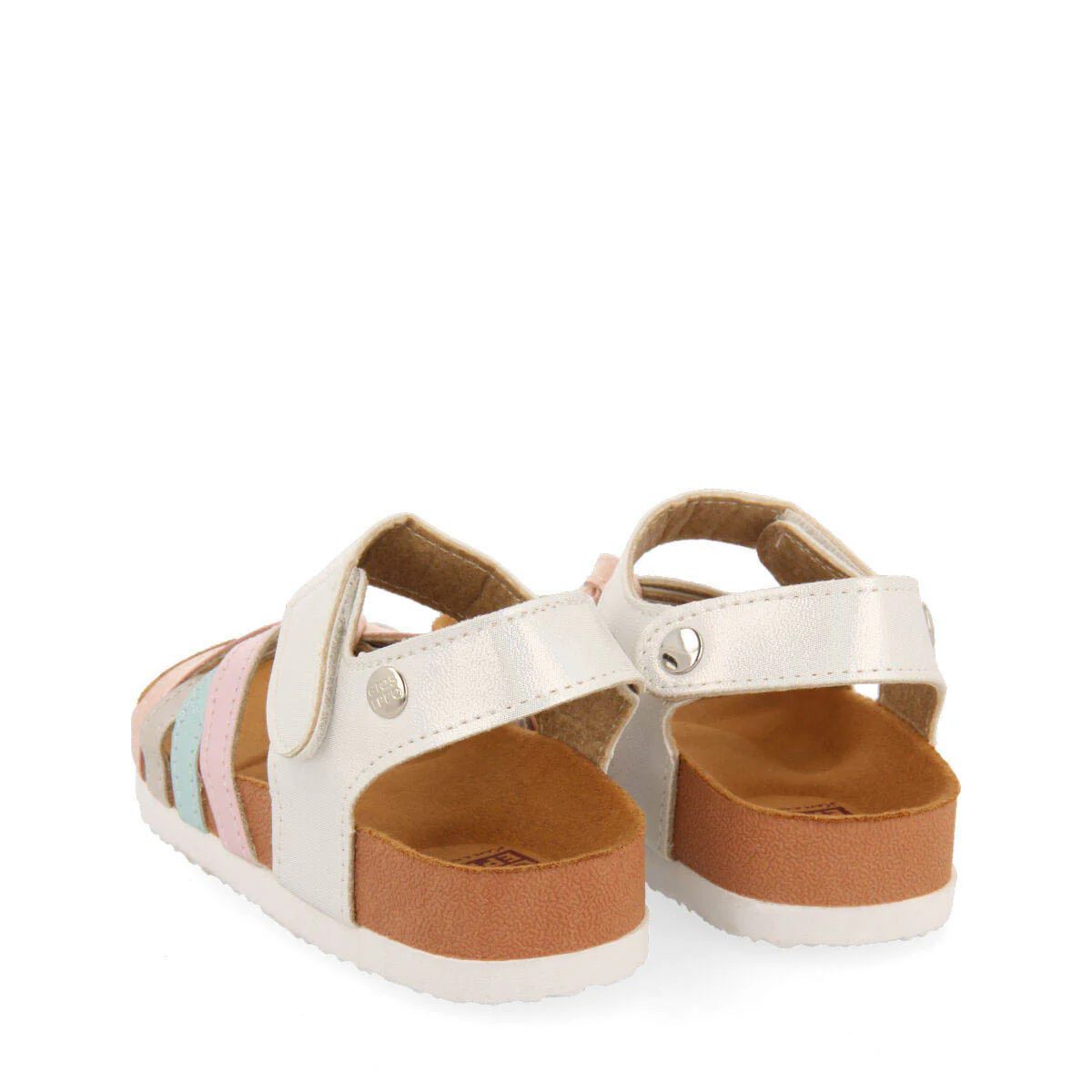 Dembeni girls multicoloured footbed sandals with colourful straps - Image 4