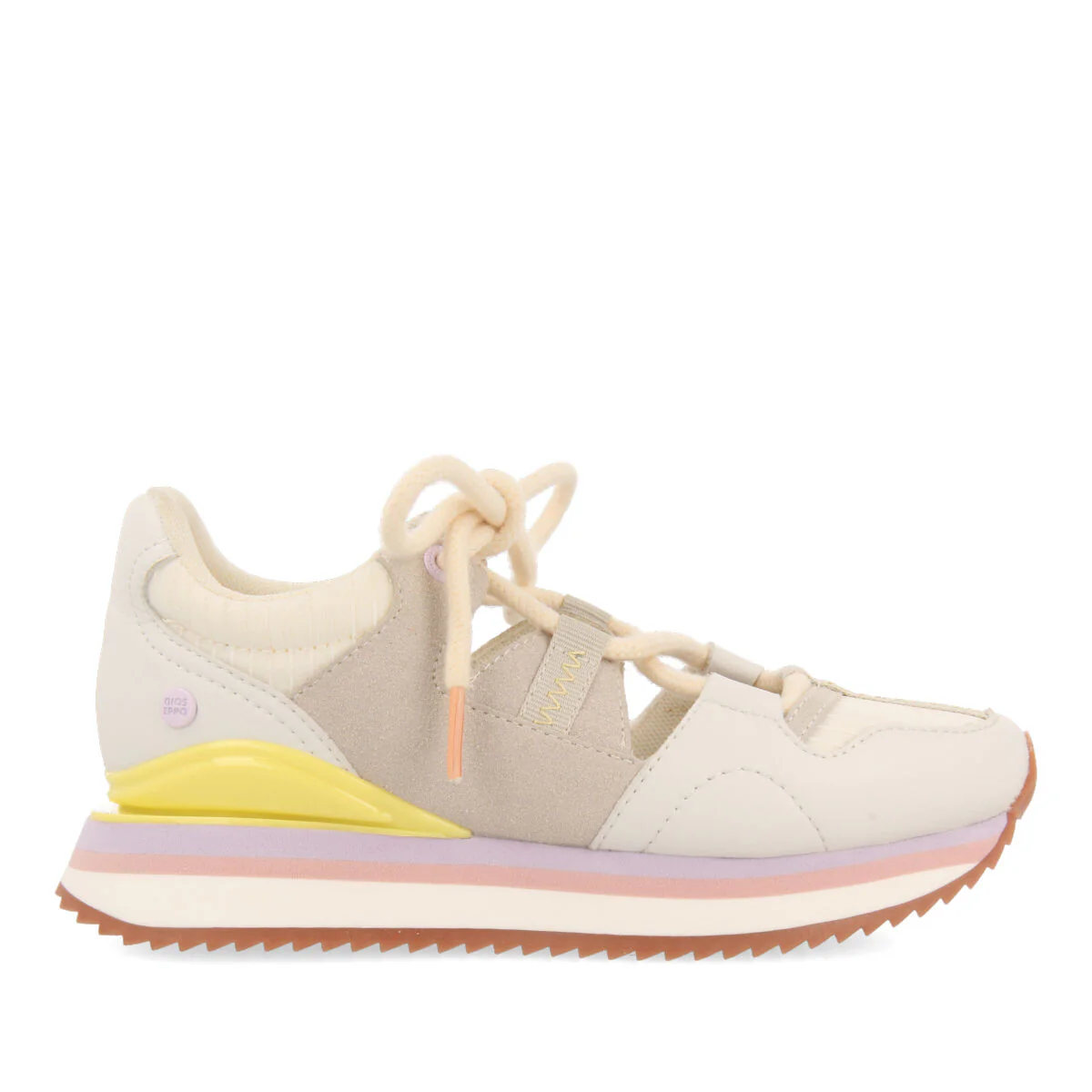 Dinoze girls semi open white sneakers