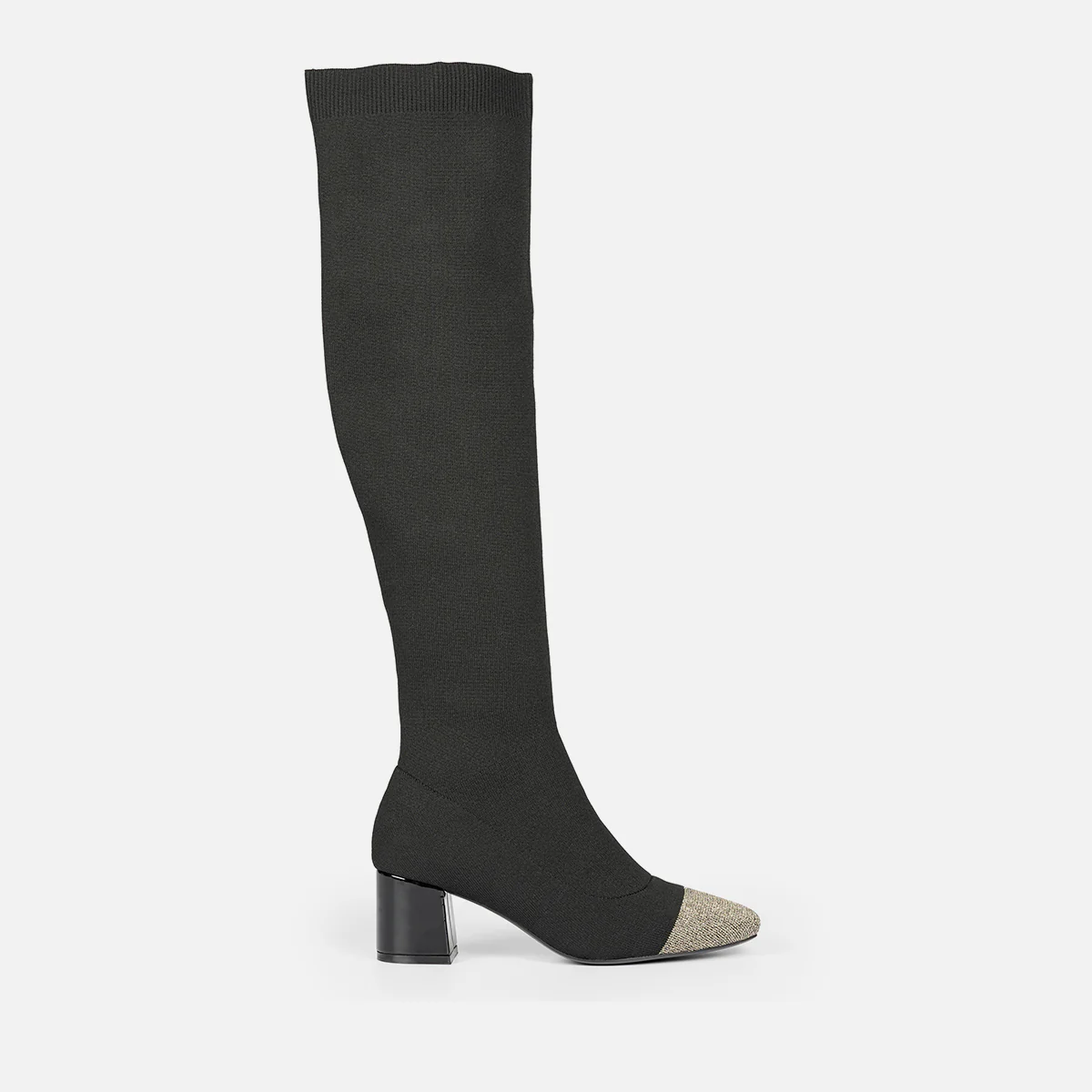 ELASTIC HIGH BOOTS WITH HEEL POPRAD
