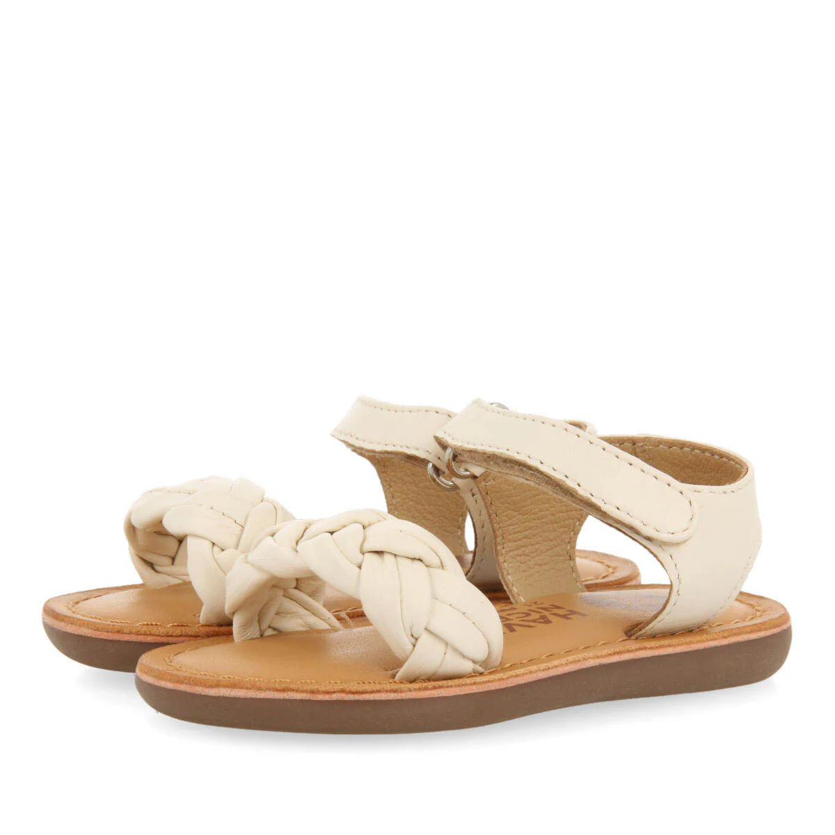 Ennery girls off whitelaited leather sandals - Image 2