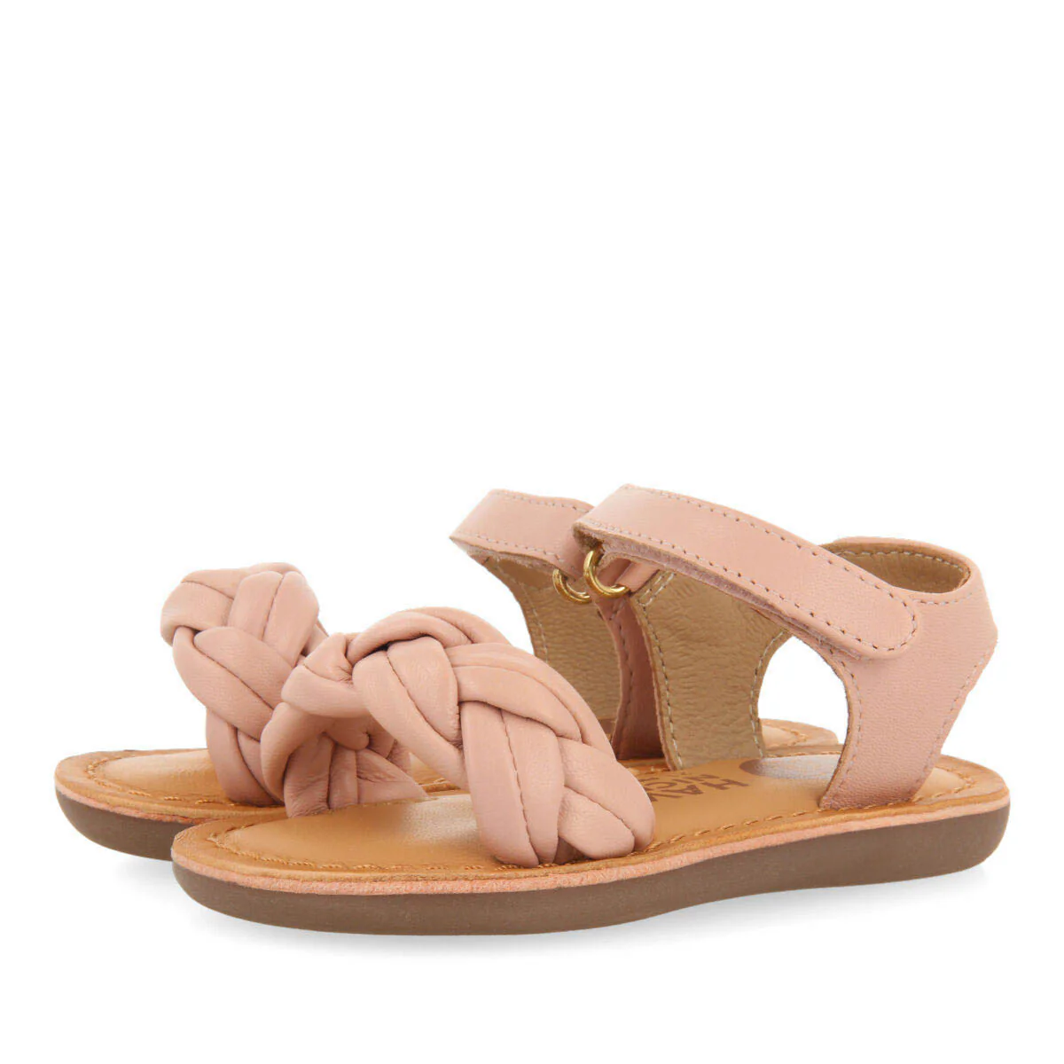 Ennery girlsinklaited leather sandals - Image 2