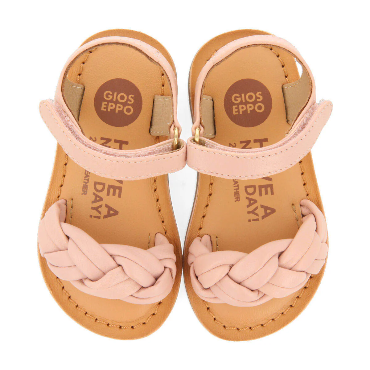Ennery girlsinklaited leather sandals - Image 3