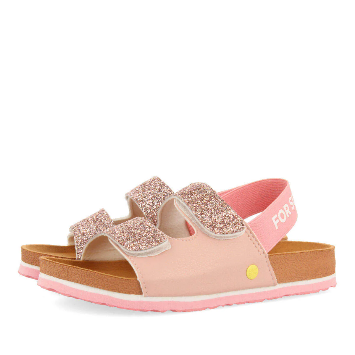 Epinal girls shinyink footbed sandals - Image 2