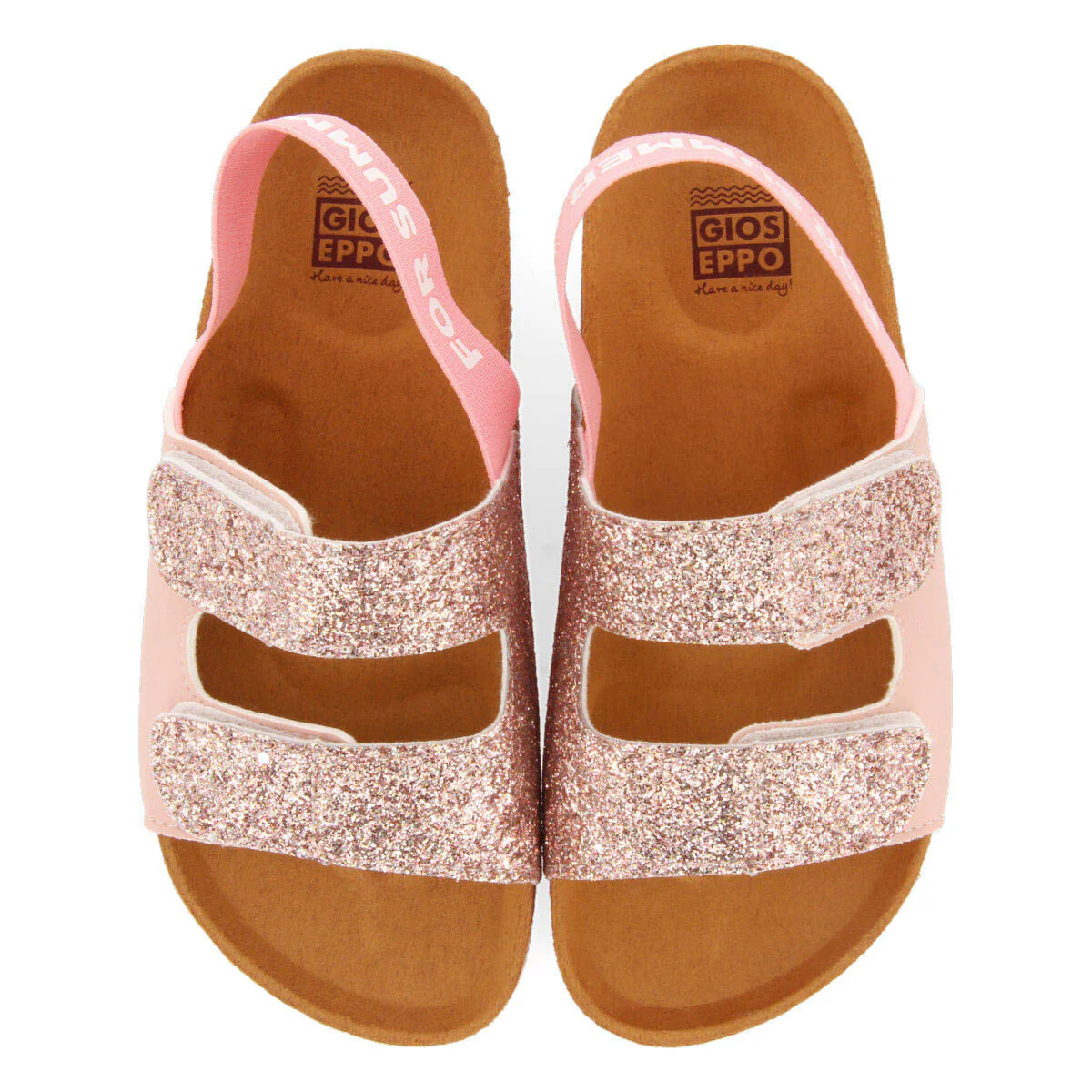 Epinal girls shinyink footbed sandals - Image 3