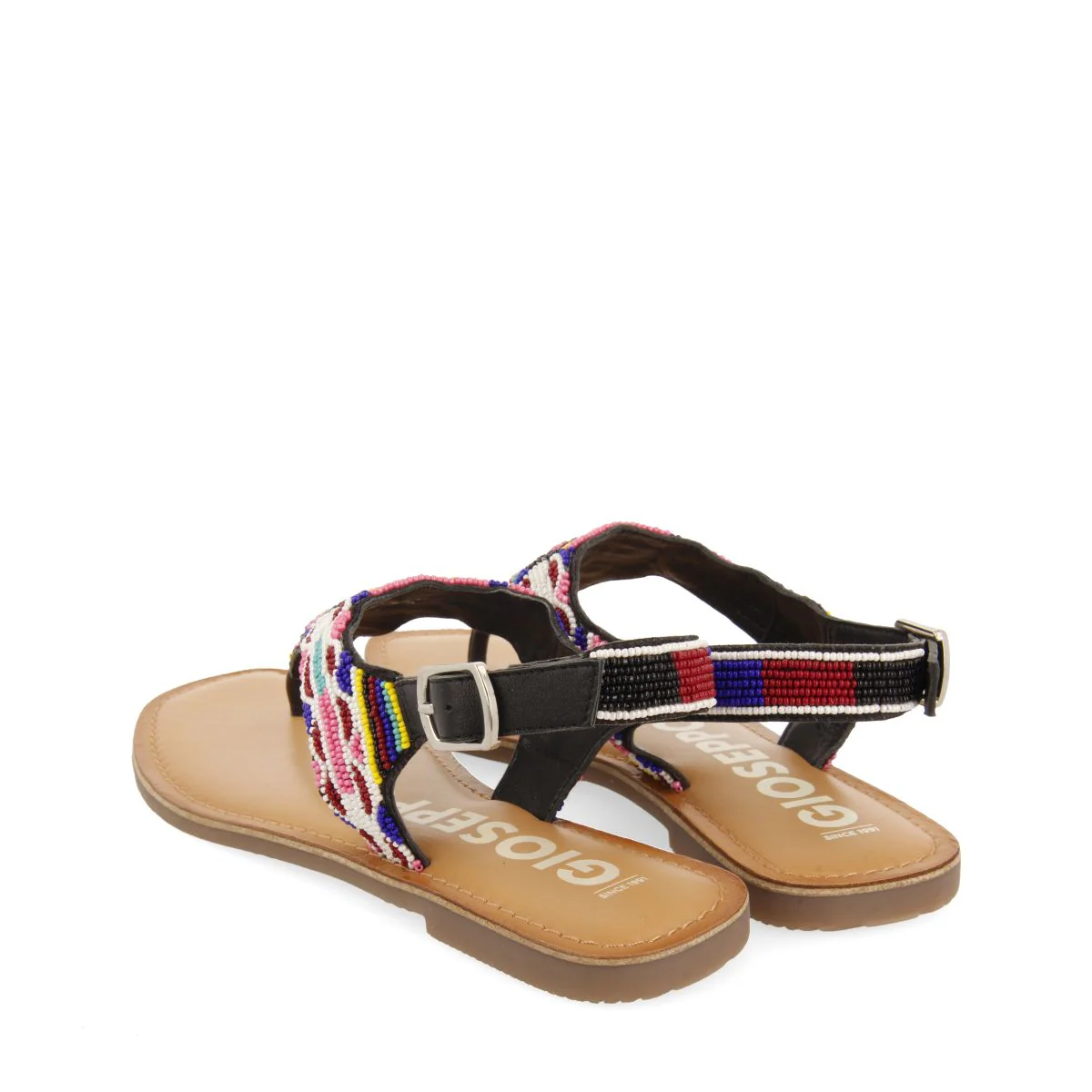 ETHNIC SANDALS WITH MULTICOLORED STONES FOR WOMEN SAITASH - Image 3