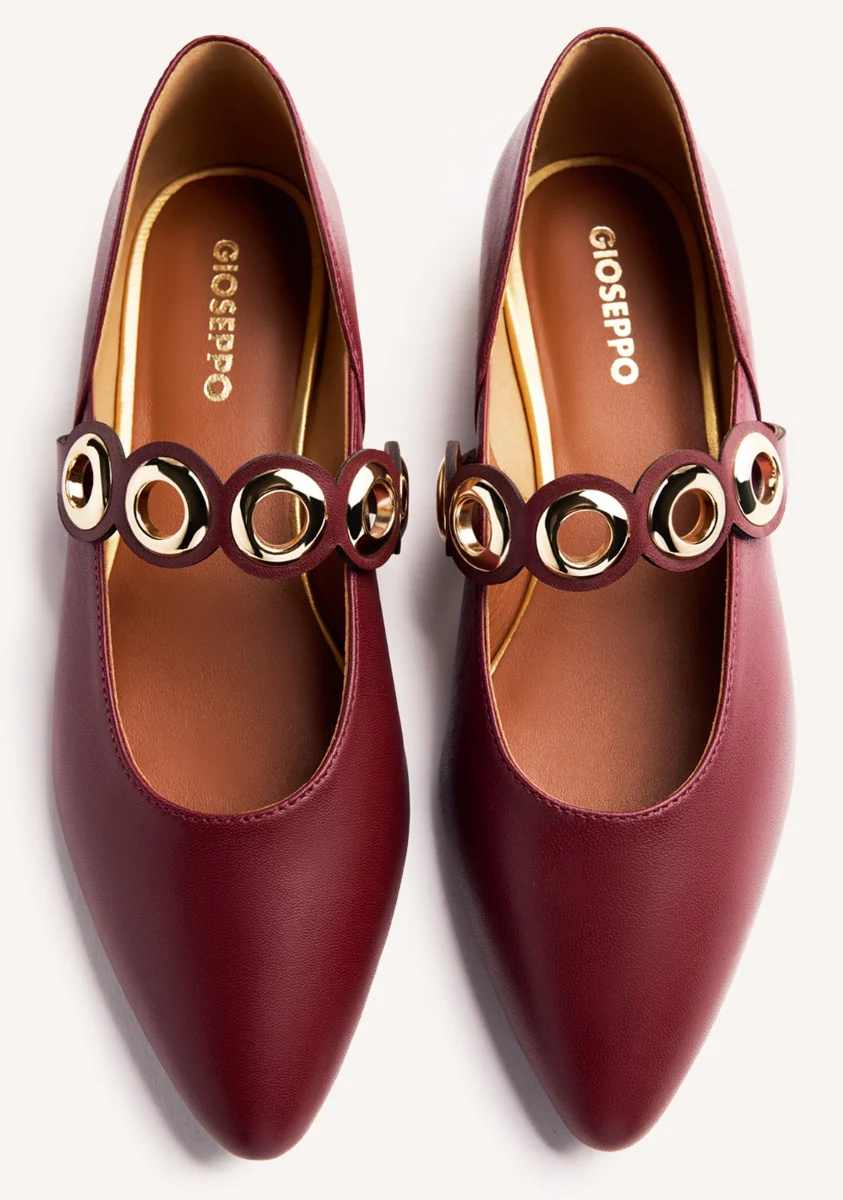 EYELET LEATHER BALLET FLATS NIMROD - Image 4