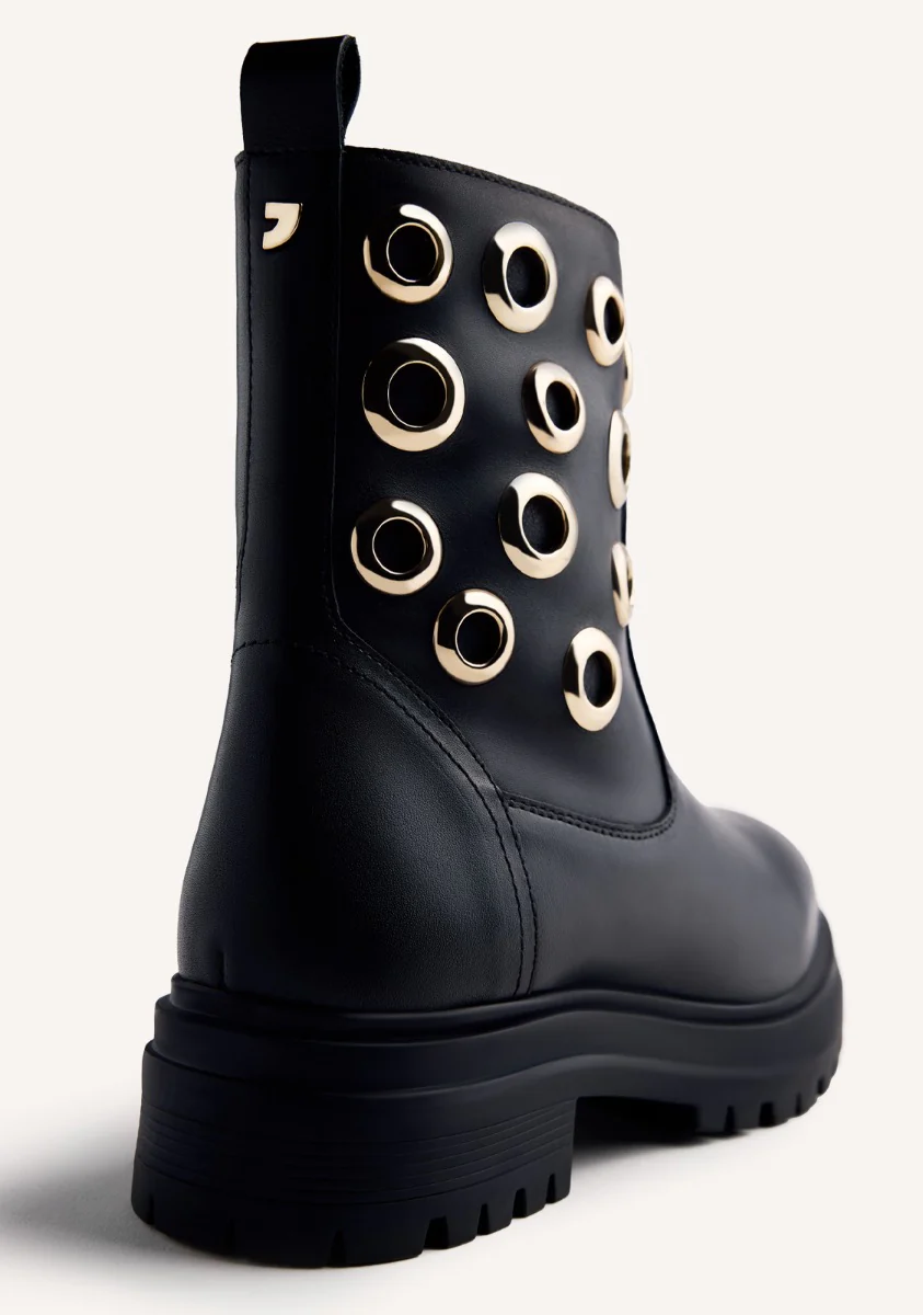 EYELET LEATHER BOOTS ONAMIA - Image 4