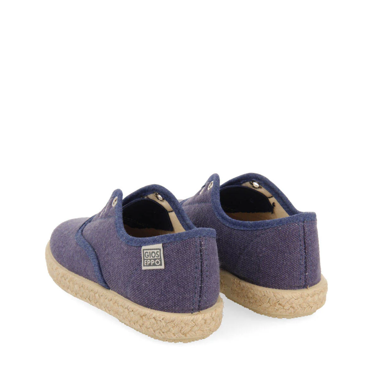 Farges boys navy blue oxford style espadrilles - Image 4