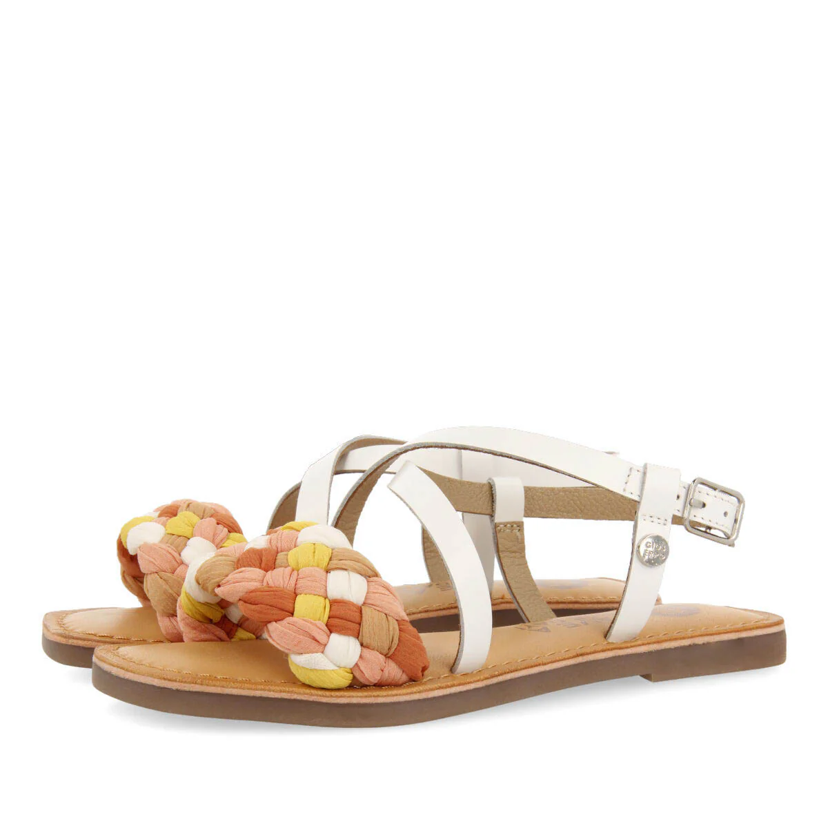 Feniers girls sandals with white vamps - Image 2