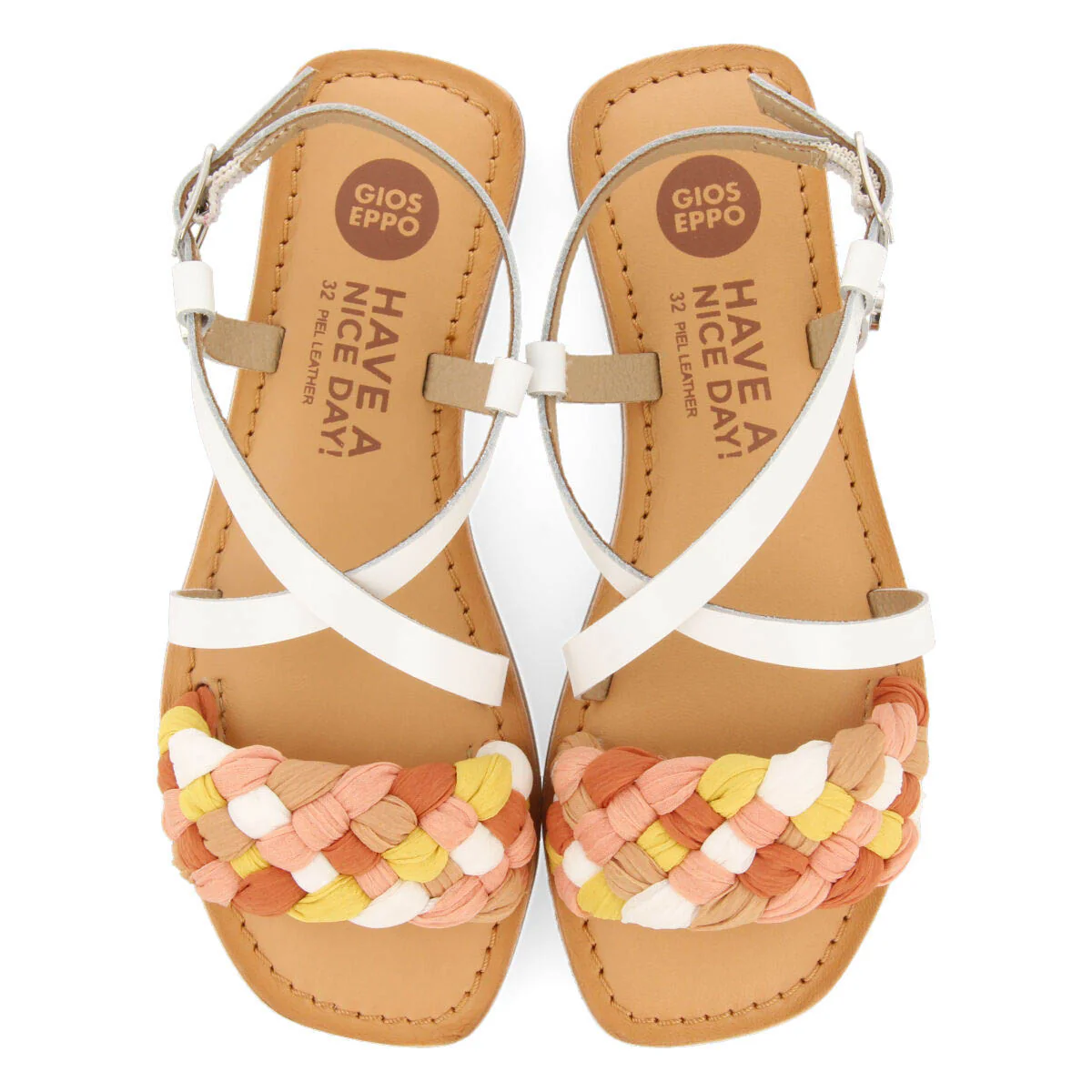 Feniers girls sandals with white vamps - Image 3