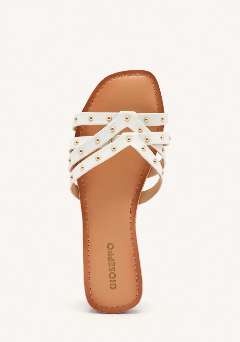 FLAT SANDALS WITH RHINESTONE LEATHER HOPEDALE - Image 4