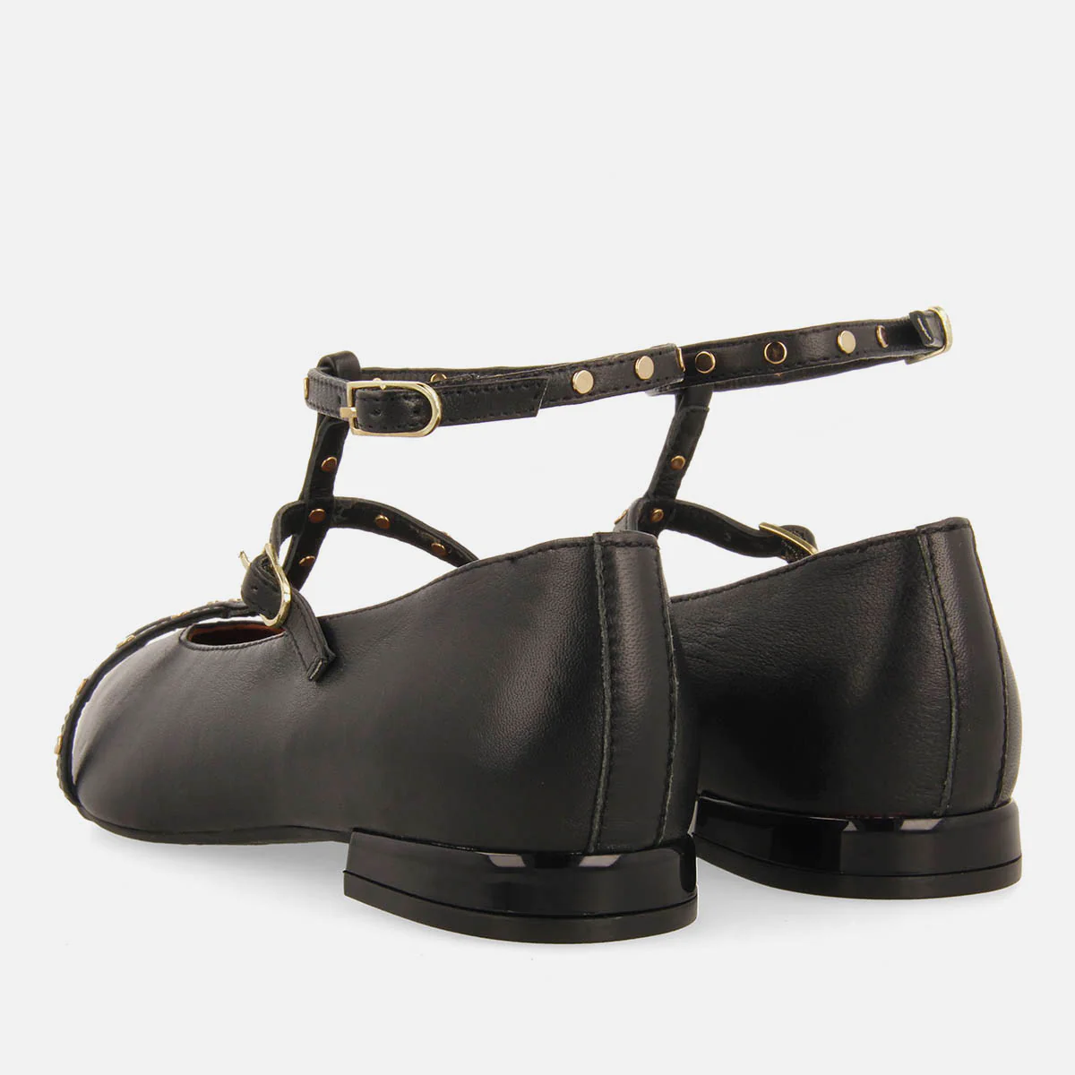 FLATS LEATHER WITH STUDS KALOCSA - Image 4