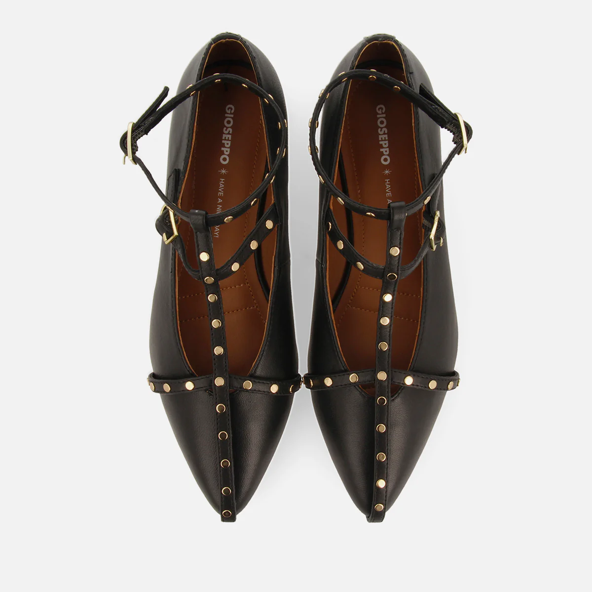 FLATS LEATHER WITH STUDS KALOCSA - Image 5