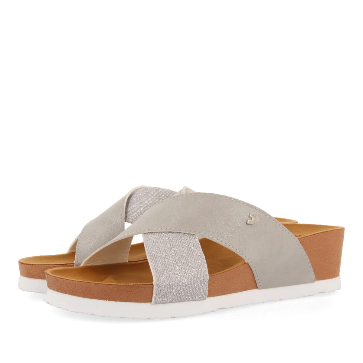 FLIP-FLOPS WITH SILVER STRIPS FOR WOMAN QORMI - Image 2