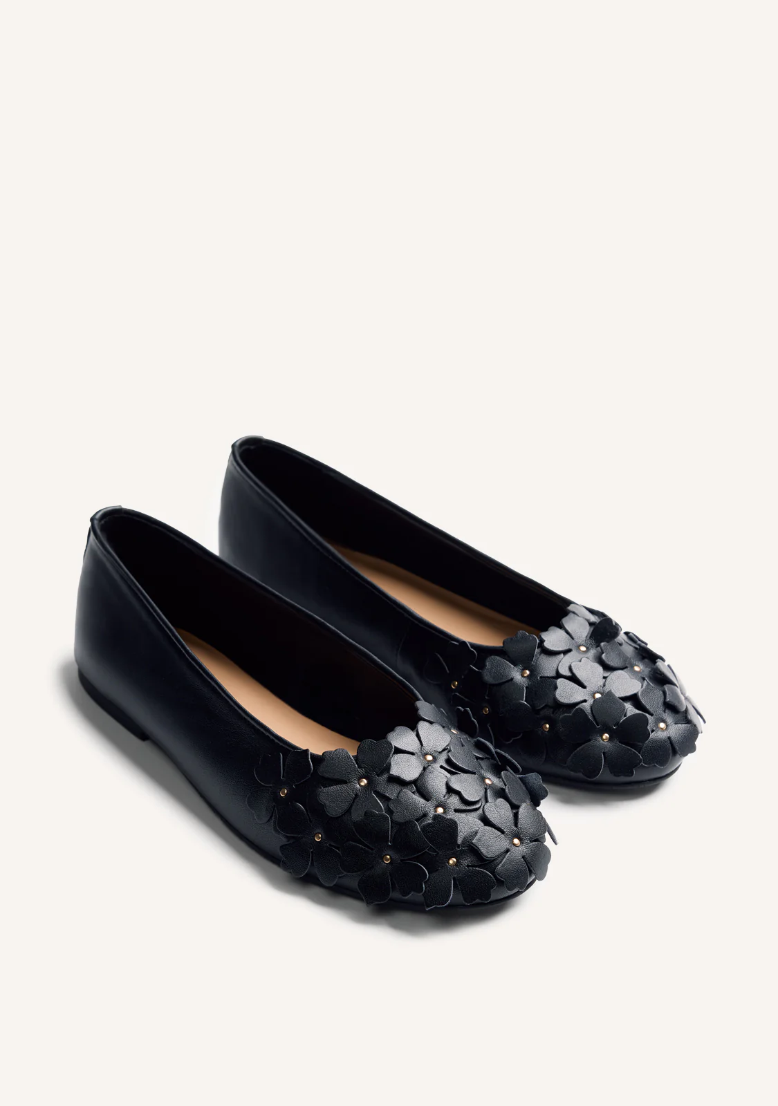 FLOWER LEATHER BALLET FLATS TOWNSEND - Image 2