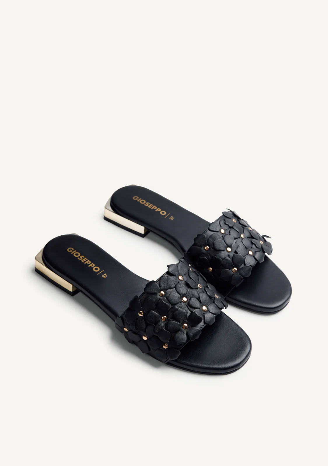 FLOWER LEATHER MULE SANDALS GATUNDU - Image 2