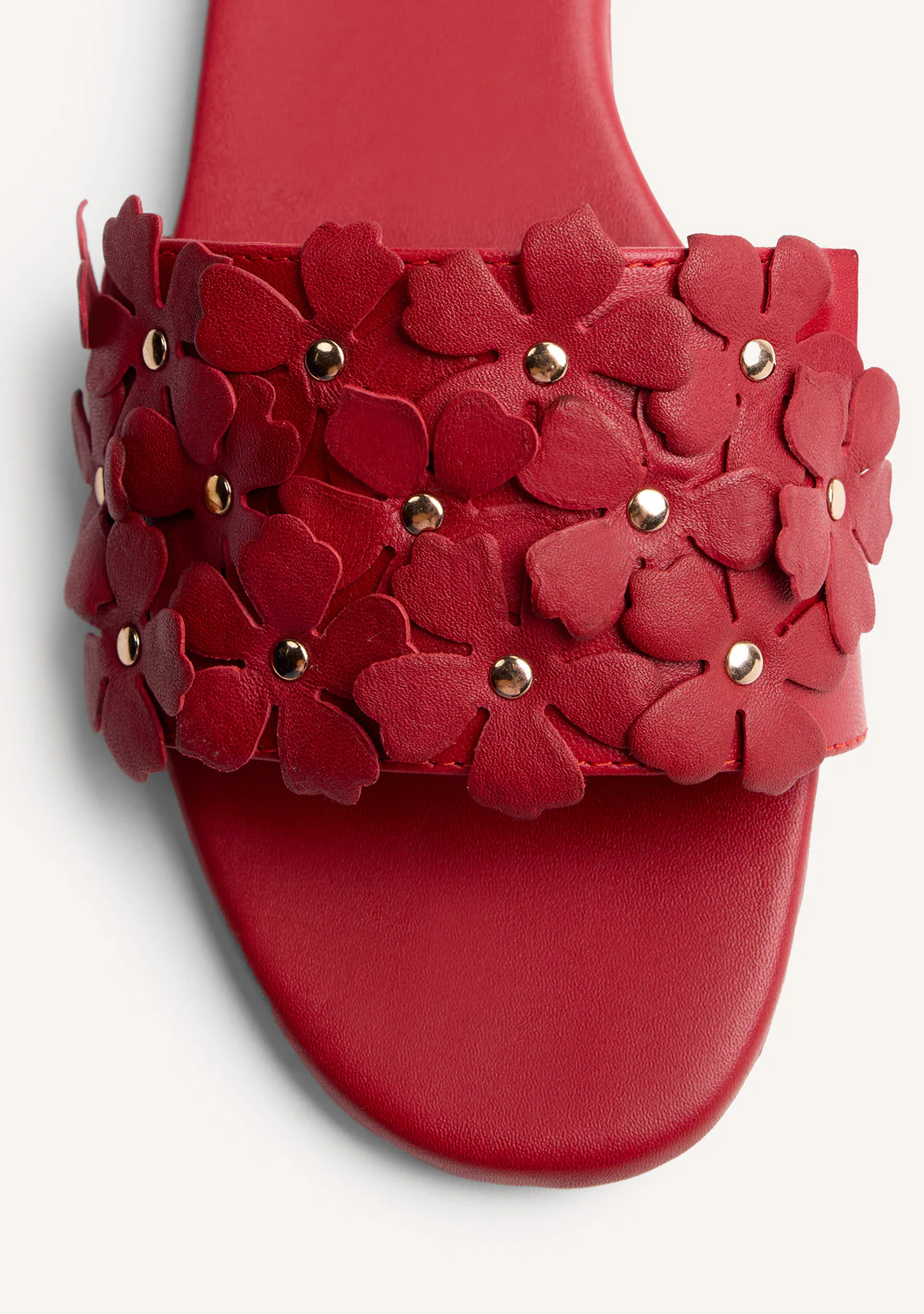 FLOWER LEATHER MULE SANDALS GATUNDU - Image 3