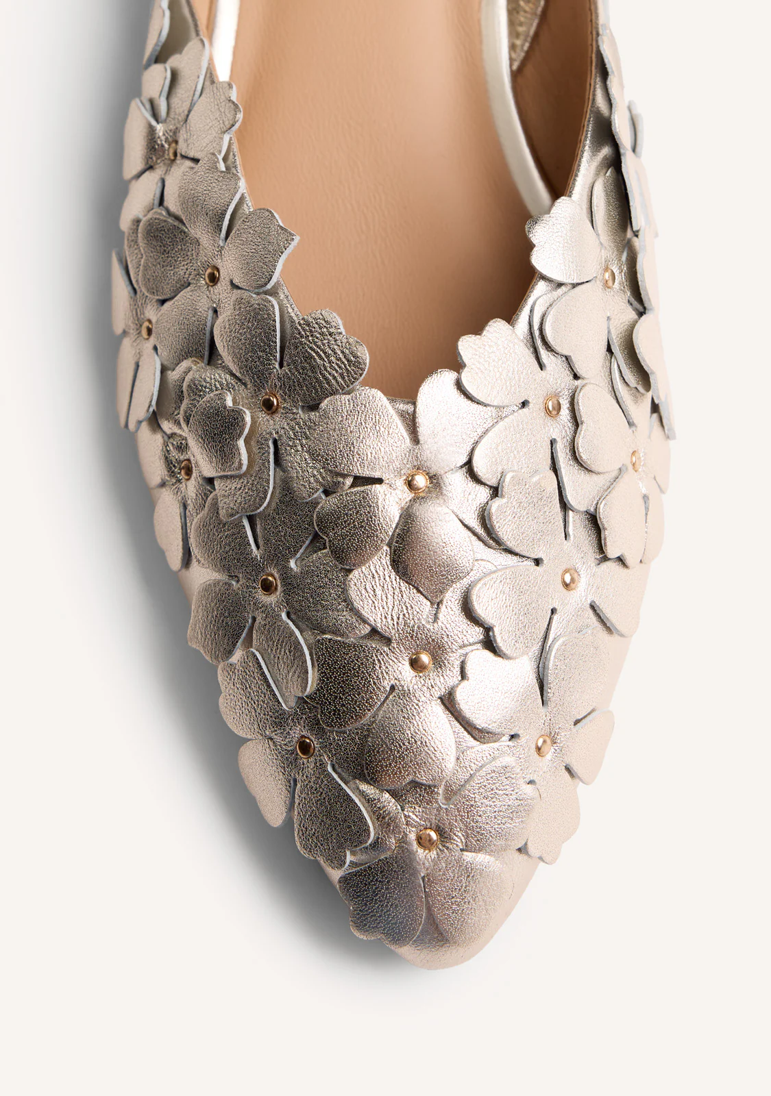FLOWER LEATHER SLINGBACK BALLET FLATS KINNA - Image 3