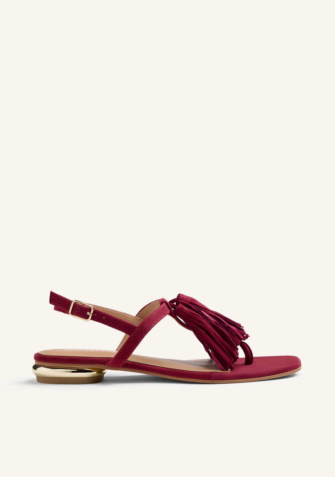 FRINGED LEATHER SANDALS ESCANABA
