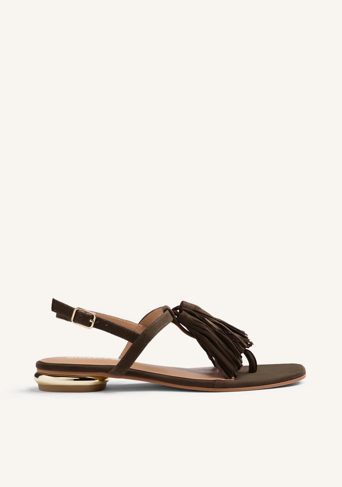 FRINGED LEATHER SANDALS ESCANABA