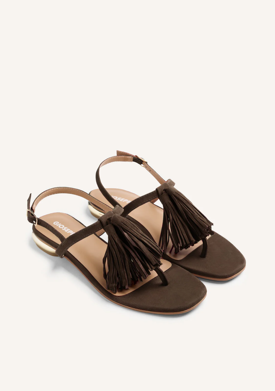 FRINGED LEATHER SANDALS ESCANABA - Image 2