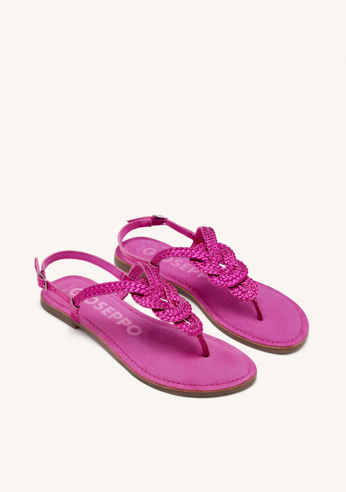 BRAIDED SHINY LEATHER SANDALS ZUPANJA - Image 2