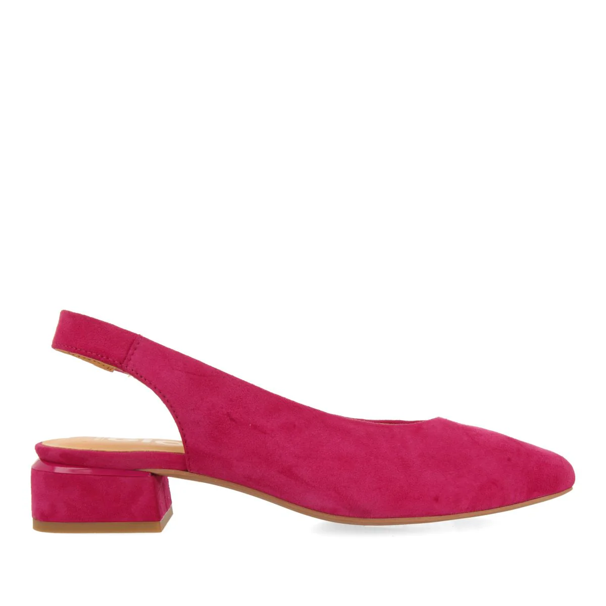 FUCHSIA COLORED LEATHER UNHEELED BALLERINAS FOR WOMEN MUHURR