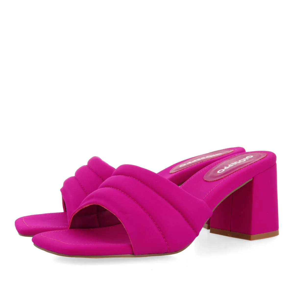 FUCHSIA HEELLESS SANDALS FOR WOMEN BUCODA - Image 4