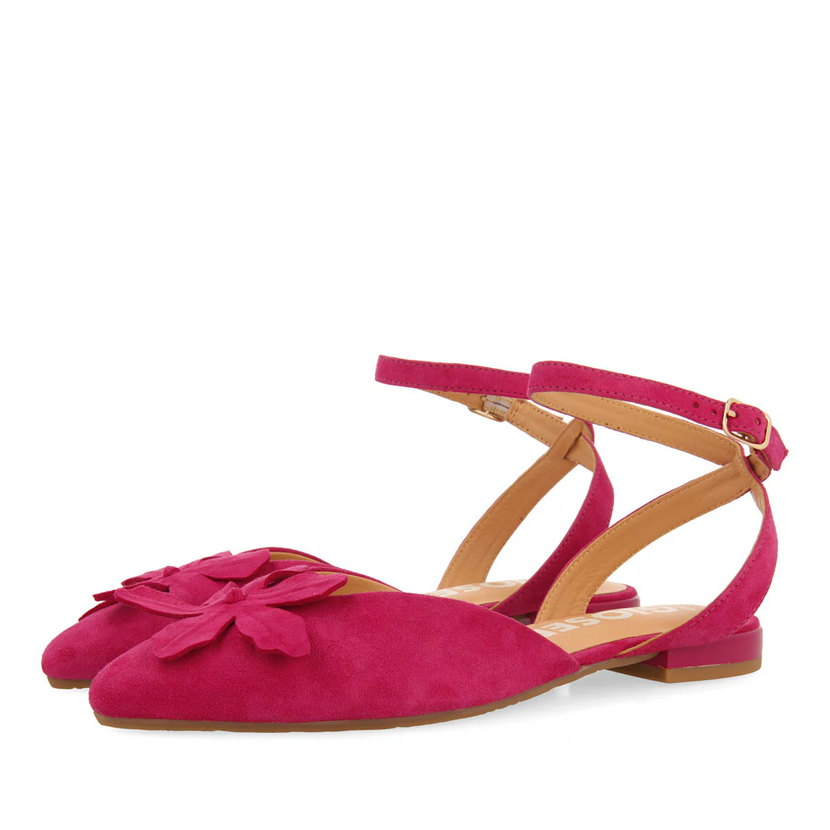 FUCHSIA SKIN BALLERINAS WITH DETAIL OF FLOWER FOR WOMEN HOWEY - Image 2