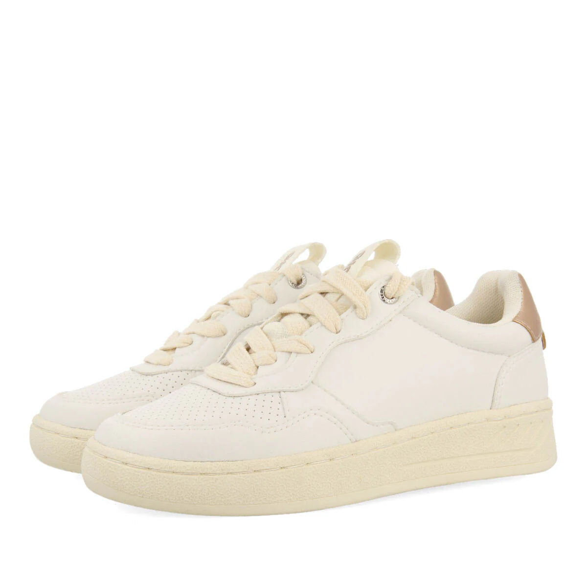 Fulton women's white retro sneakers - Image 3
