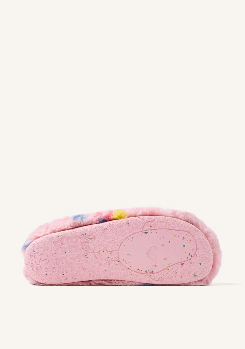 FUR HOUSE SLIPPERS POLKA DOTS SANDWELL - Image 4