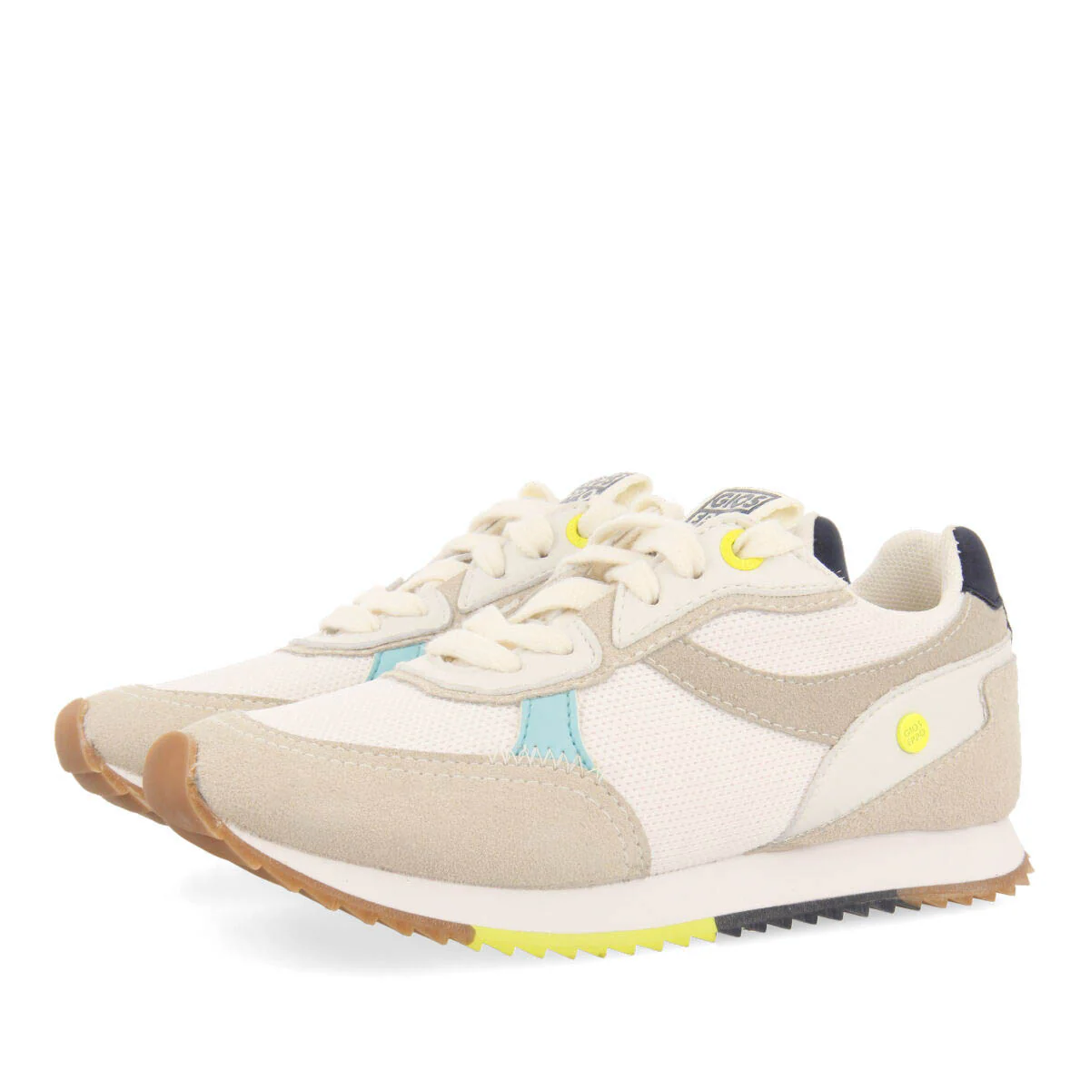 Ganthier boys white retro sneakers - Image 3