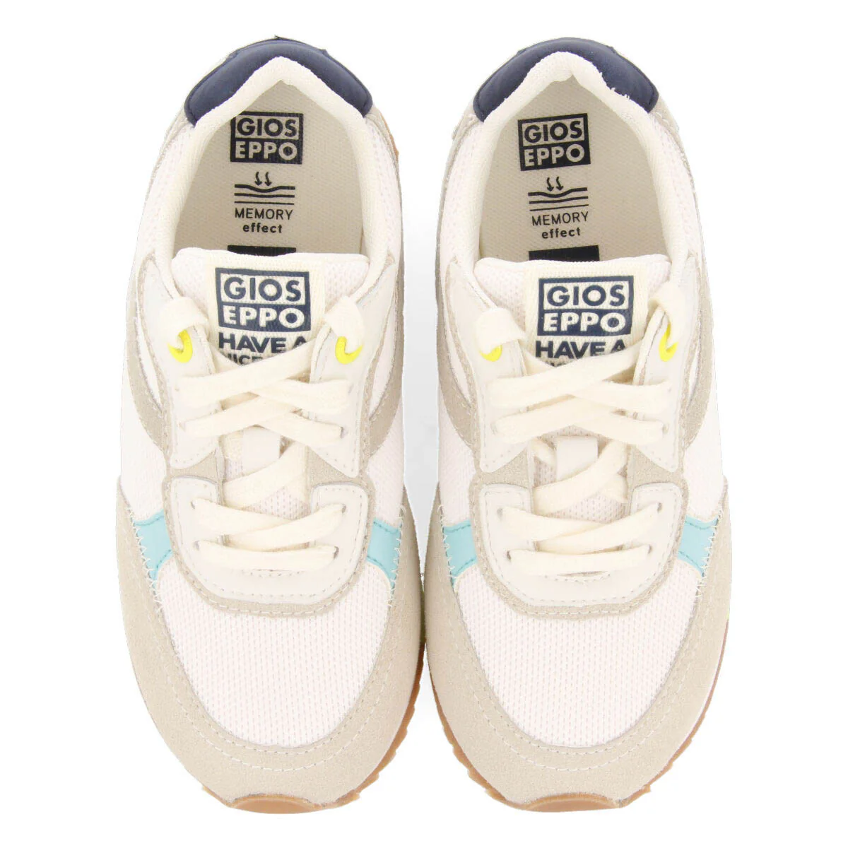 Ganthier boys white retro sneakers - Image 4