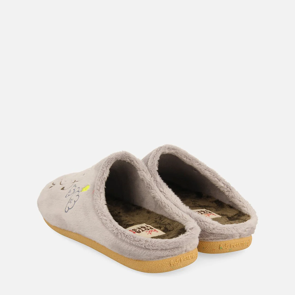 GENESEE FAUX FUR PRINT HOUSE SLIPPERS - Image 3